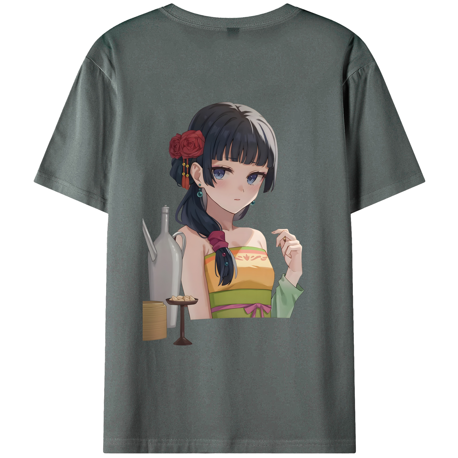 （画像用） 薬屋のひとりごと The Apothecary Diaries 綿100％半袖Tシャツ（背面プリント）